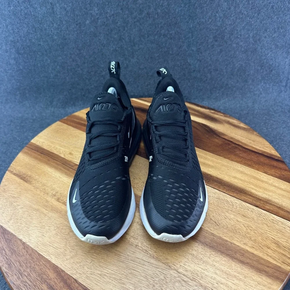 Nike Air Max 270 Shoes Kids 4.5Y Womens 6 Black Mesh Low Top Sneakers 943345-001
